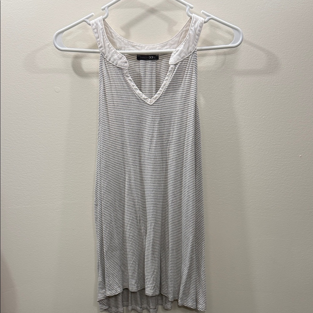 Papermoon Black and White Striped Top